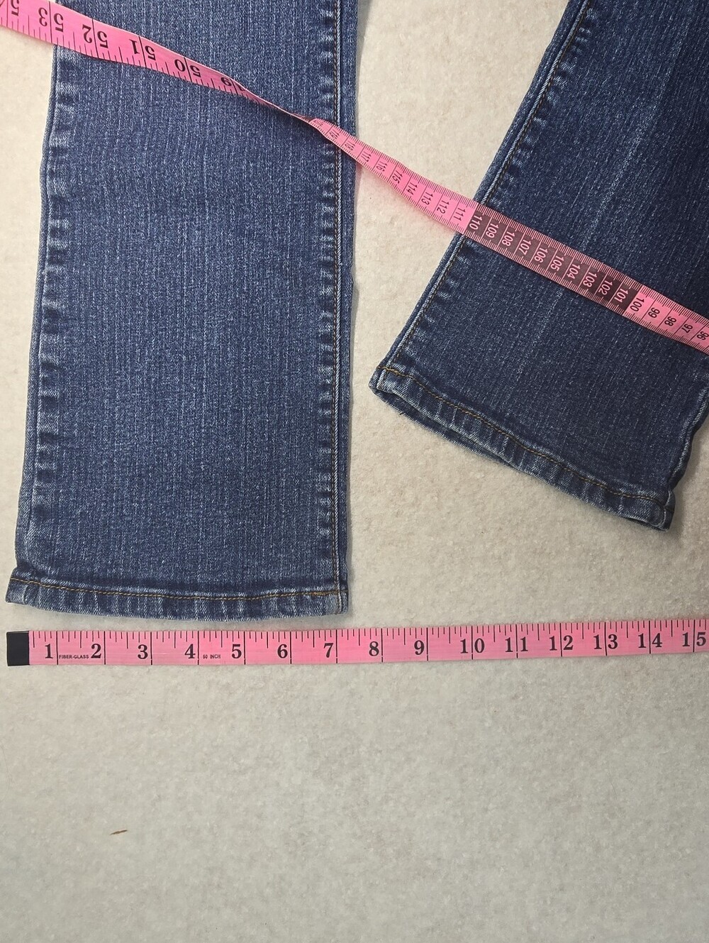 Vigoss Bootcut Low-rise Mid Wash Blingy Girls Jeans Size 12 - Picture 12 of 12